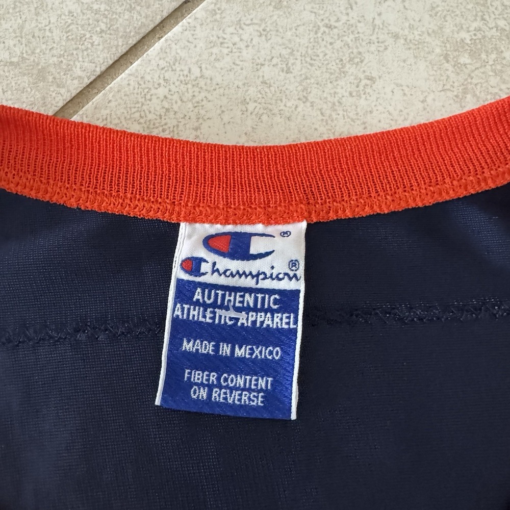 Vintage Terrell Davis Jersey Mens 44 Large Champion Blue Denver Broncos NFL 90s - Picture 3 of 8
